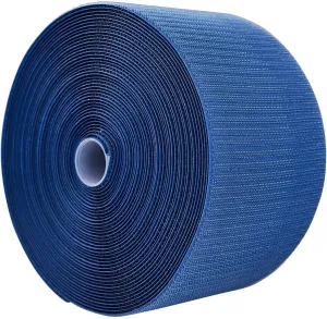 Century Hook Mat Fastener | 42' Long & 4" Wide | Hook Fastener for Carpet Bonded Foam Seams | Hook Mat Fasteners for Wrestling, Gymnastics, and Cheer Gym Floors (Blue)
