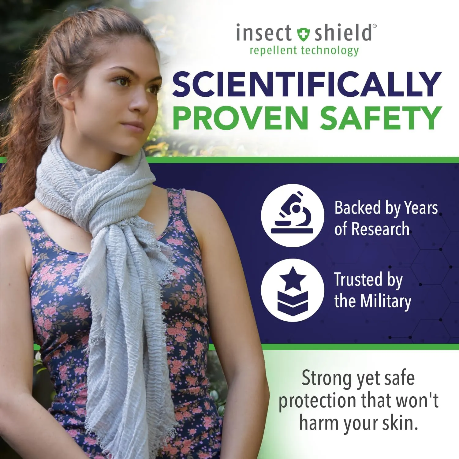Chloe & Lex Insect Shield Technology Lightweight Scarf - Insect Repellent Clothing for Women