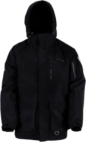 Clam Delta Float Parka – Waterproof, Insulated Ice Fishing Jacket with MotionFloat Technology for Safety & Extreme Cold Protection (Black, 2X-Large)