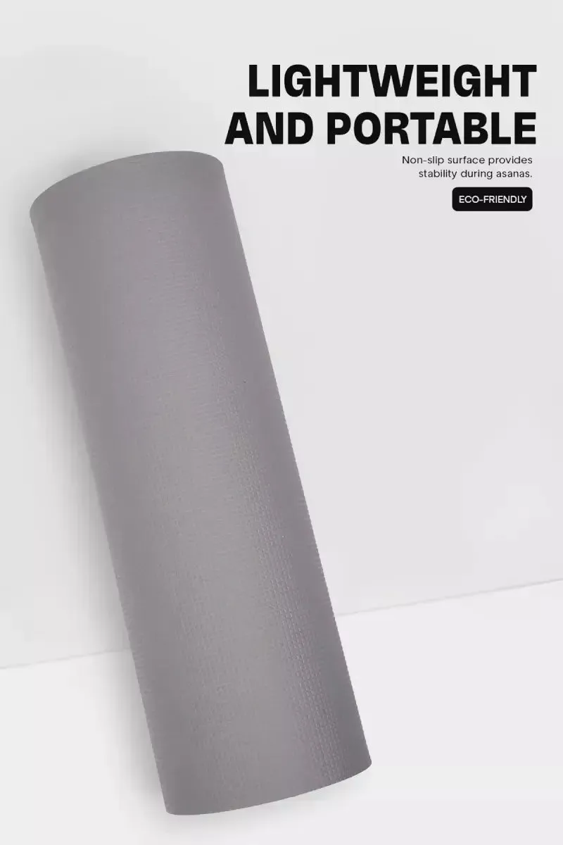 Classic Yoga Mat with 4 mm Thickness (Grey)