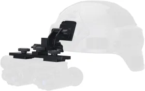 CNC Aluminium Binocular Bridge for NVG10/NVG30 Night Vision Goggles,Helmet Mount Integrated Fast Mount Bracket Height Angle & Eye Distance Adjustable WG-NVG30BM