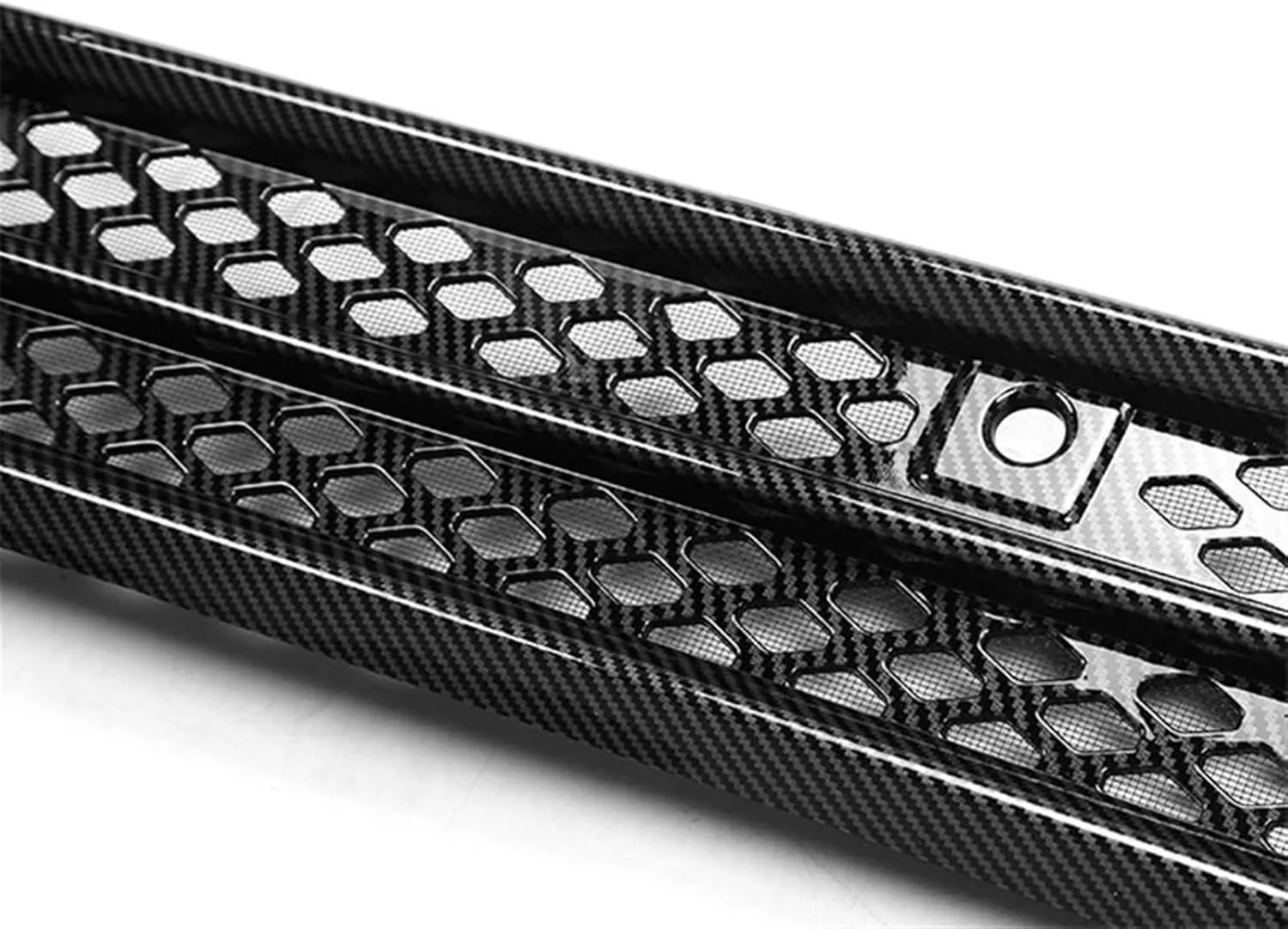 Compatible For VW ID.3 Bug Proof Net Anti Dust Proof Inner Vent Grille Cover Clean Net Lower Bumper Insect-Proof Net Car Accessories(Carbon Matte)