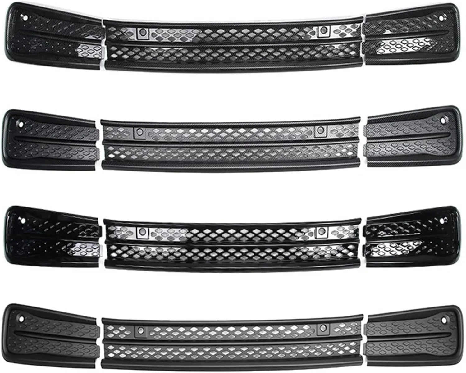 Compatible For VW ID.3 Bug Proof Net Anti Dust Proof Inner Vent Grille Cover Clean Net Lower Bumper Insect-Proof Net Car Accessories(Carbon Matte)