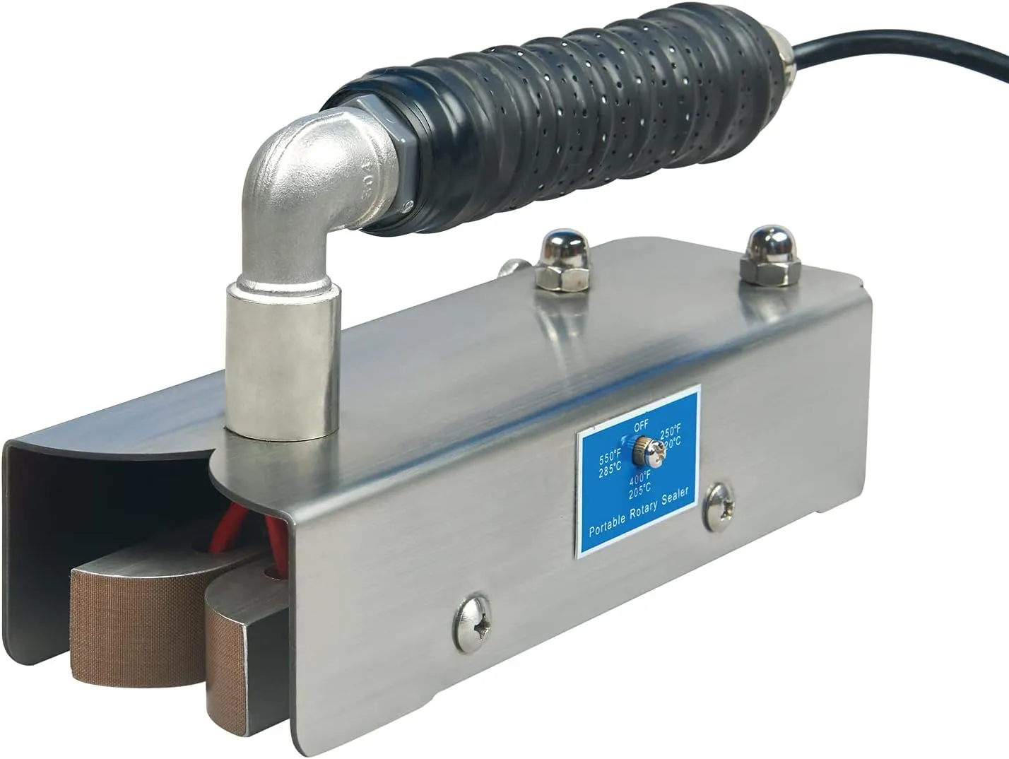 Continuous Hand Rotary Bag Sealer Model ROS-25 Stainless Steel Portable Directly-heated Hand Held Sealer For Industrial Bag,Cement Bag,Cowhide Bag