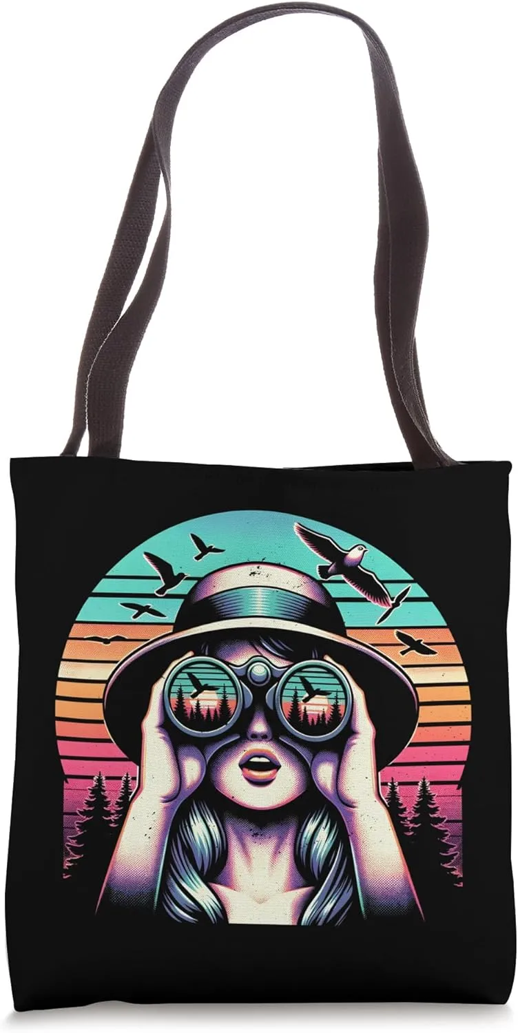 Cool Birder Bird Watching design Tote Bag