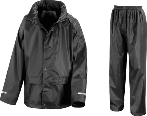 Core Childrens/Kids Unisex Junior Rain Suit Jacket And Trousers Set
