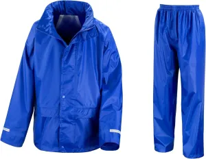 Core Childrens/Kids Unisex Junior Rain Suit Jacket And Trousers Set