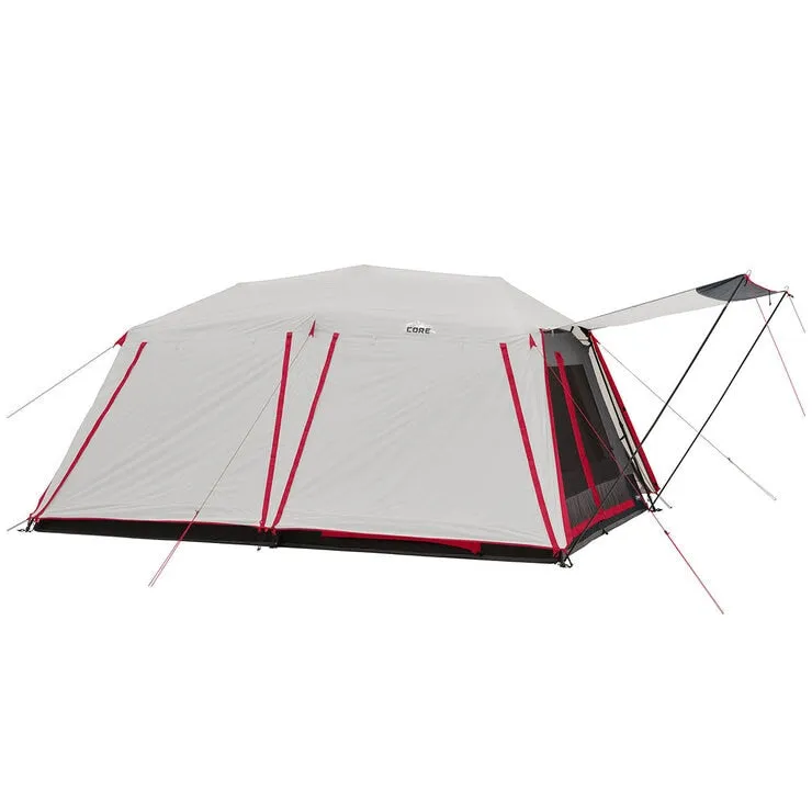 CORE Equipment 10 Person Lighted Instant Cabin Tent Awning