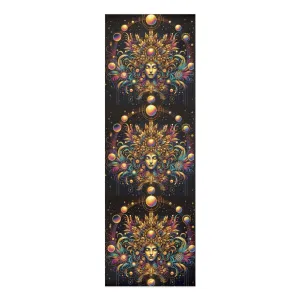 Cosmic Goddess Foam Yoga Mat - Vibrant Spiritual Design for Mindfulness and Meditation
