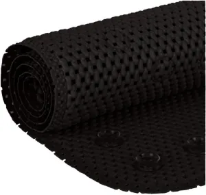Deluxe Bathtub Mat Non Slip, Soft Foam Bath Mats for Bathroom Tub, Bathtub Mat with Drain Holes, Suction Cups- 36” X 17” - Black