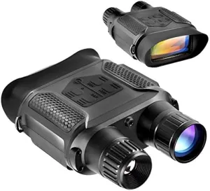 Digital Night Vision Binoculars 7x31mm-400m/1300ft Viewing Range and Super Large 4’’ Viewing Screen Infrared Scope in Full Dark