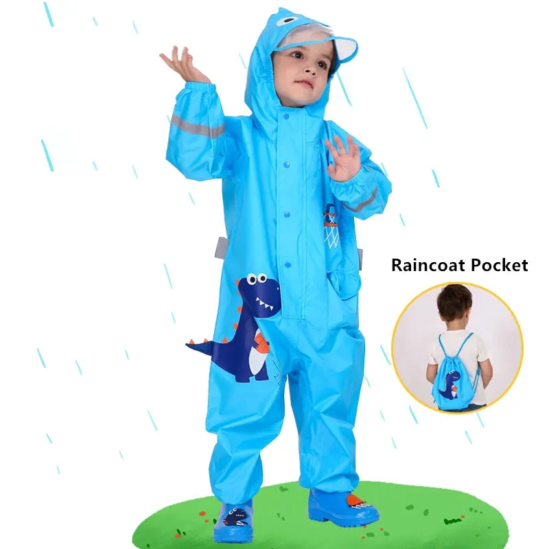 DinoSplash Waterproof Rain Suit for Kids