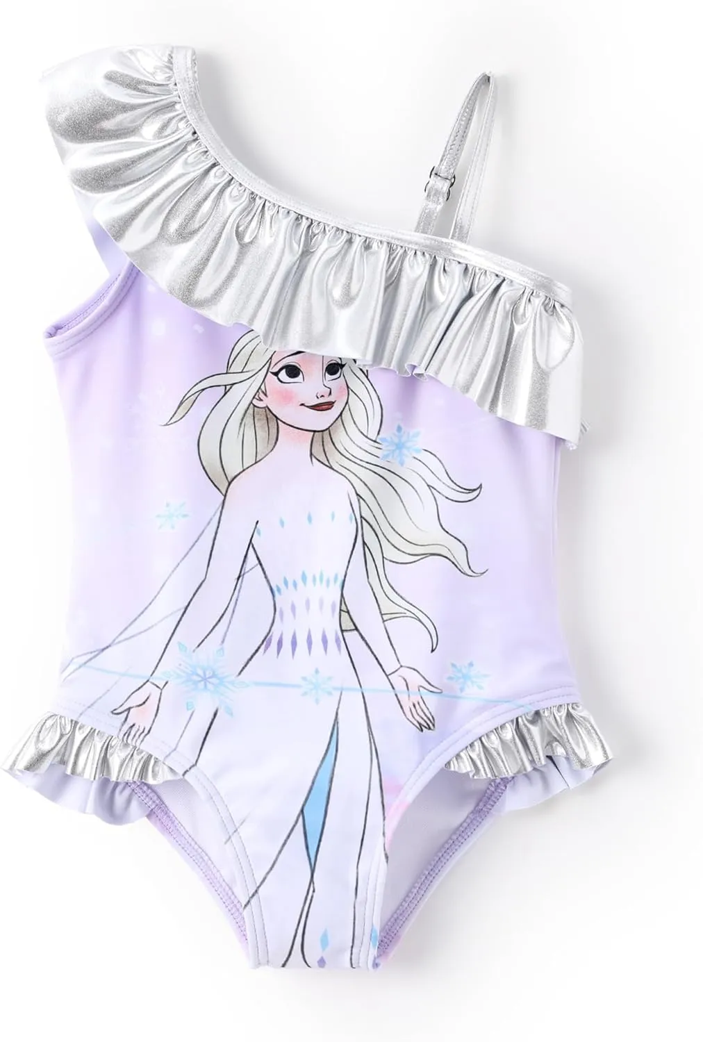 Disney Mickey and Friends Girls One Piece Swimsuits Ruffles Swimwear Beach Sport Bathing Suit