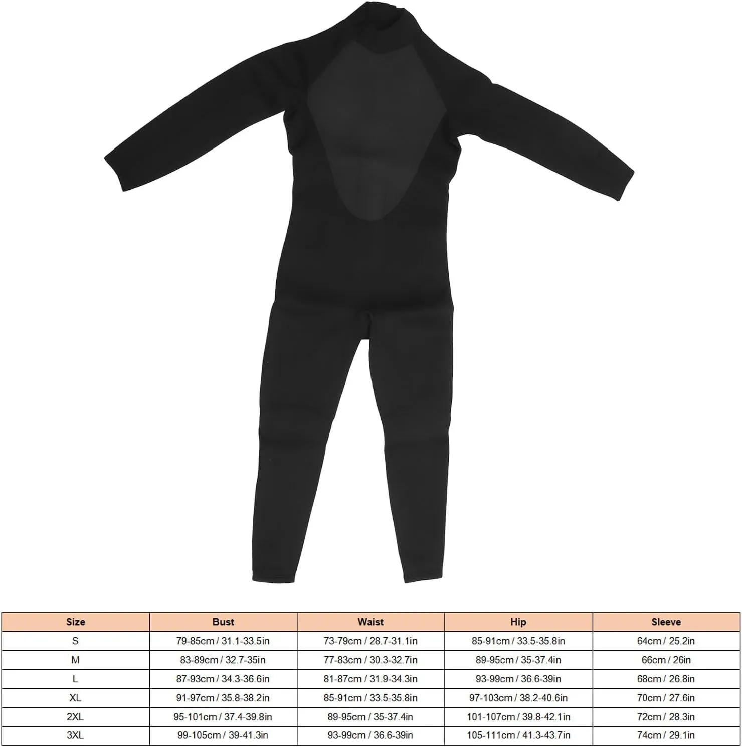 Diving Suit, Black Soft Thermal Insulation UV Proof for Diving