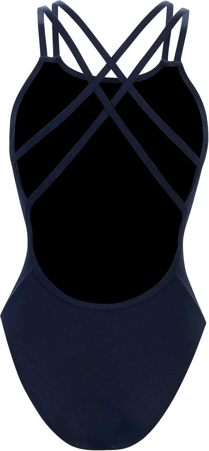 Dolfin Reliance Women's Double X Back One Piece Swimsuit for Training and Competitions