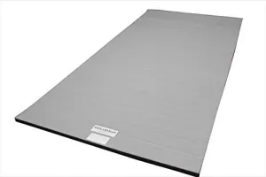 Dollamur 5'x10'x1-3/8" Gymnastics Mat, Black, Carpeted Mat for Tumbling and Cheerleading, FLEXI-Roll®