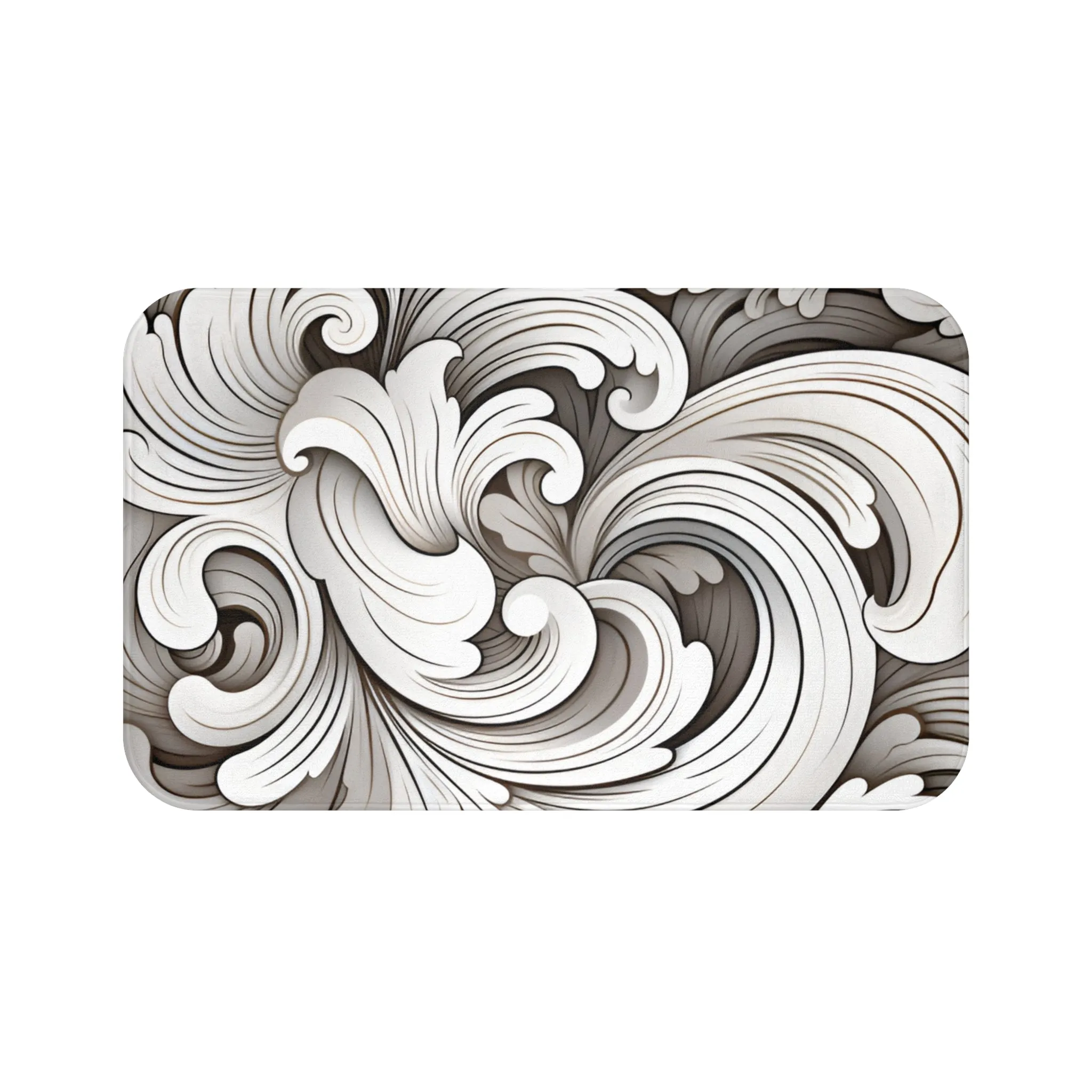 Dramatic Splash Memory Foam Bath Mat