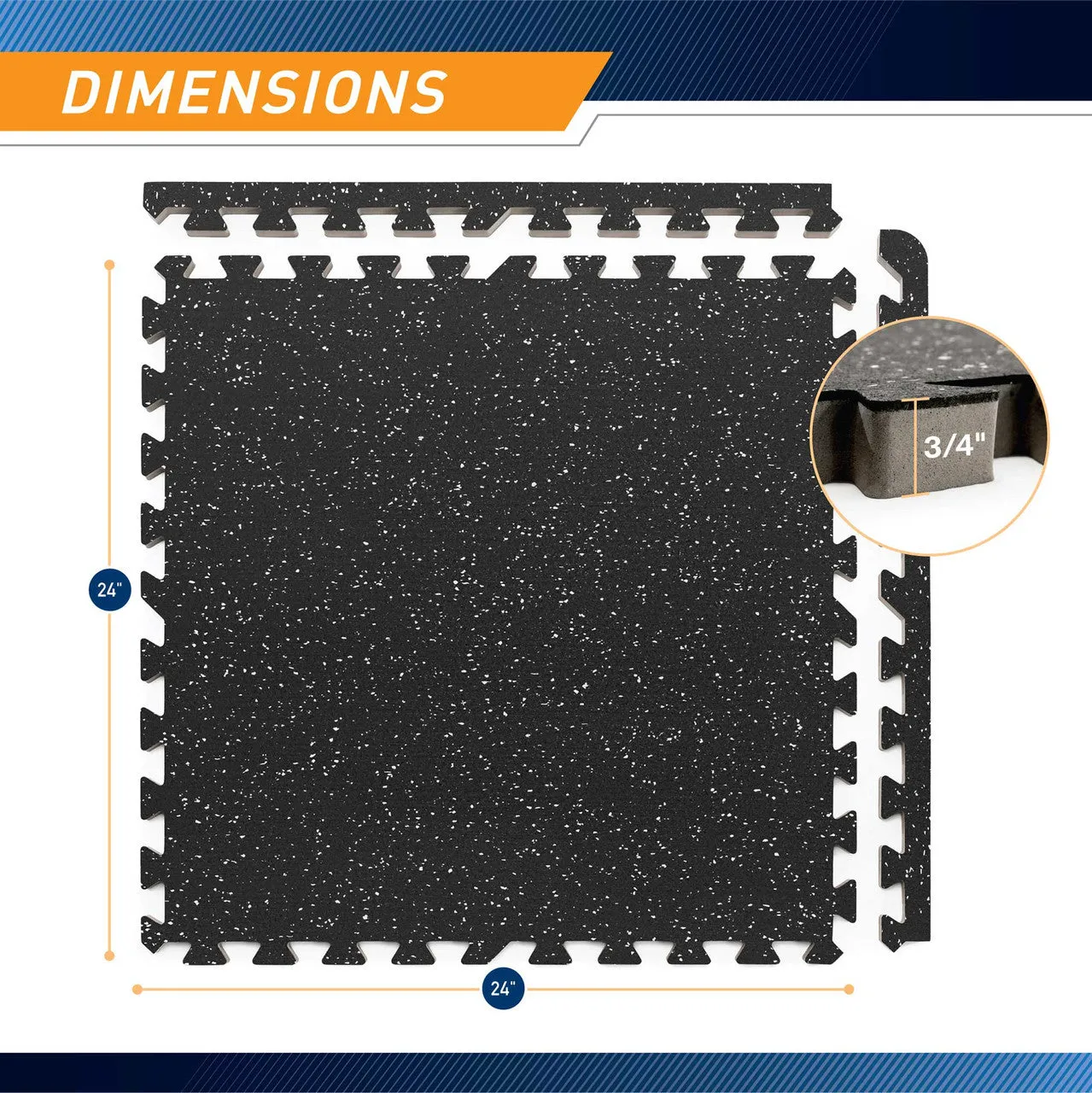 Dual Density Fitness Gym Mat - MAT-40 | Marcy