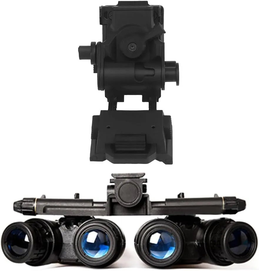 Dummy Model Cosplay Prop - GPNVG18 Night Vision Goggles with Night Vision Mount for Helmet Cosplay Display, Four-Tube Binocular, Black