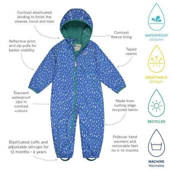 EcoSplash All-in-One (Victoria Blue Raindrop) (6-12 Months)