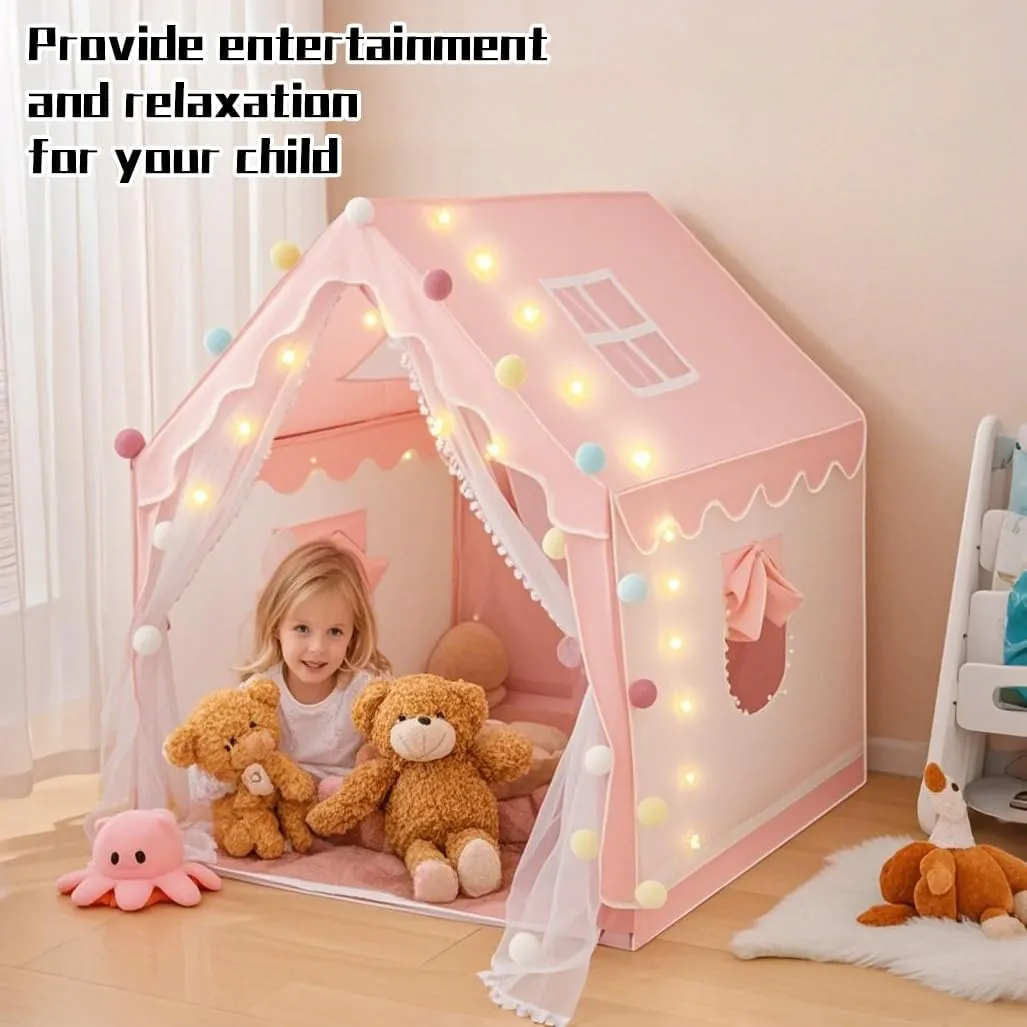 Enchanted Princess Castle Play Tent for Kids - Indoor & Outdoor Fantasy Playhouse with Easy Setup, Safe & Durable Design for Girls & Boys | Foldable, Portable Toddler Toy Gift