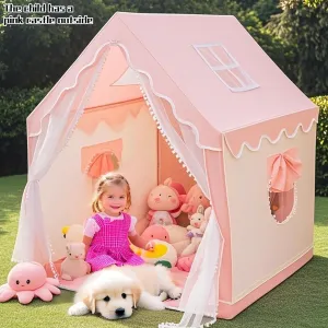 Enchanted Princess Castle Play Tent for Kids - Indoor & Outdoor Fantasy Playhouse with Easy Setup, Safe & Durable Design for Girls & Boys | Foldable, Portable Toddler Toy Gift