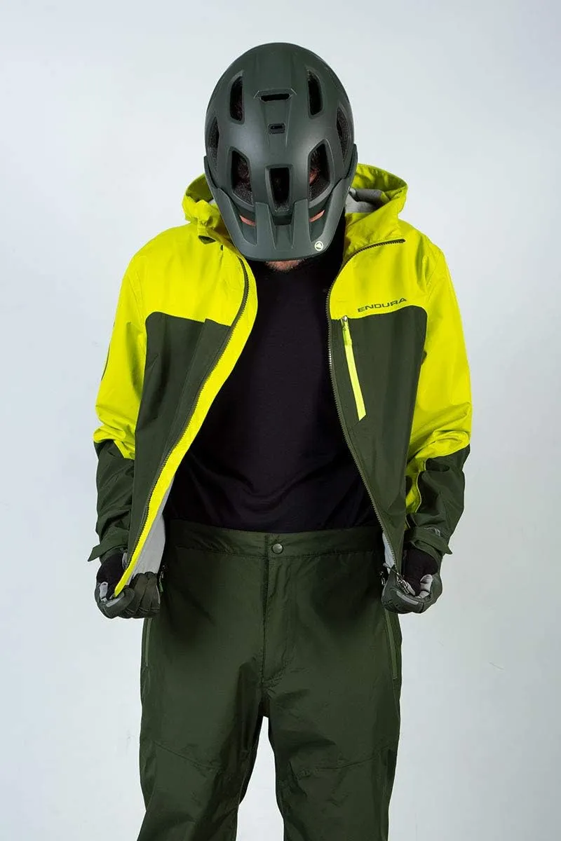Endura Men's SingleTrack Waterproof Cycling Suit - One Piece MTB Rain Suit