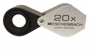 Eschenbach 1184-20 Hand-held Technical Achromatic Magnifier, 20x Magnification, 17mm Lens Diameter