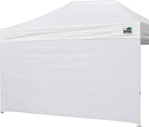 Eurmax USA Instant Canopy SunWall Camping Tent Tarp Shelter 10x15 Canopy Wall Sidewall Canopy Tent Sidewalls for Pop Up Canopy Tent,1 Pack Sidewall Only(White)