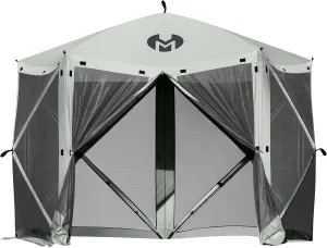Exacme Portable Gazebo Pop up Tent for Camping, Outdoor Four Sides Pop-up Clam Screen Tent with Canopy Shelter, 1024 (5PC, Silver Grey)