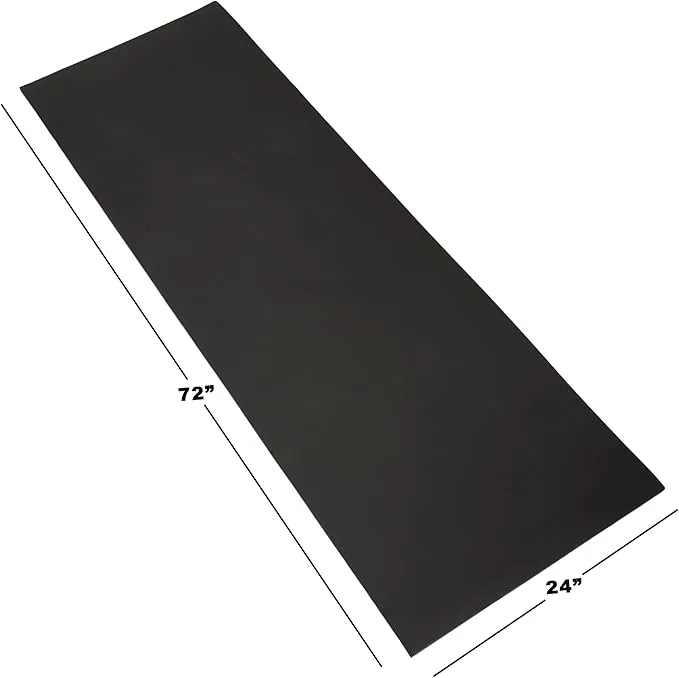 Extra-Thick Yoga Mat - Durable Comfort Non-Slip Foam Workout Mat for Fitness, Pilates, and Floor Exercises with Carrying Strap by Wakeman