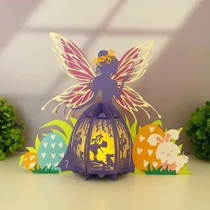 Fairy Easter 2 - 3D Easter Fairy Lantern File - Cricut File 1 - LightBoxGoodMan
