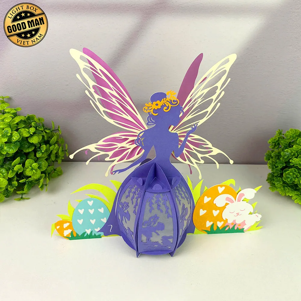 Fairy Easter 2 - 3D Easter Fairy Lantern File - Cricut File 1 - LightBoxGoodMan