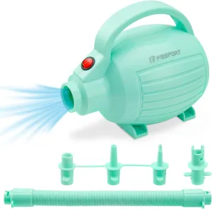 FBSPORT Air Pump for Inflatable Mat, Electric Air Pump 600W with 4 Nozzles, Portable and Fast Inflation AC110-120V, Suitable for Air Mat Float Dock Inflatable Beds