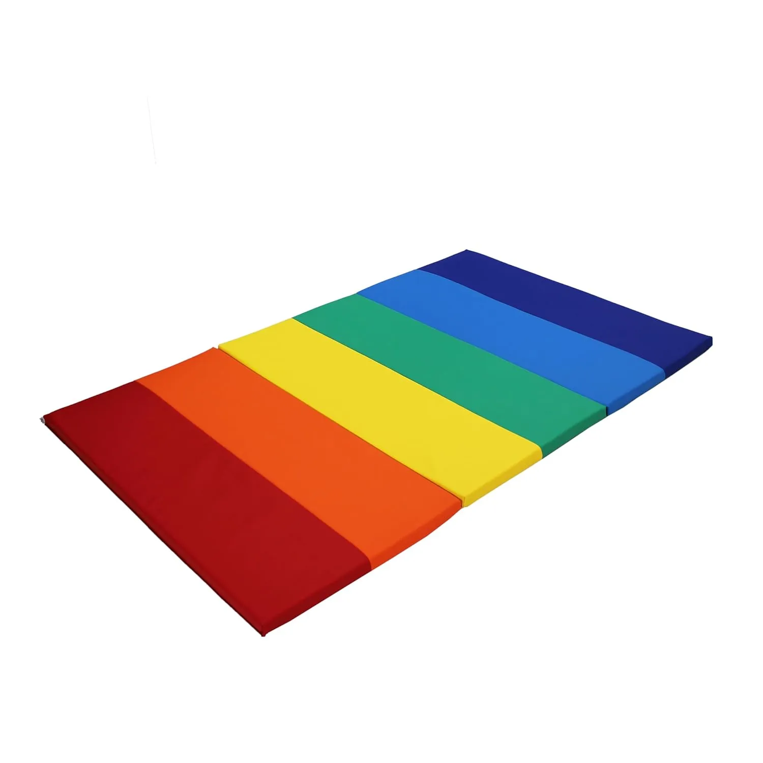 FDP SoftScape Space Saver Foldable Children's Play Mat - Soft, Sturdy 1.5 inch Thick Foam, 3-Fold Floor Mat; Indoor Active Play, Tummy Time, Stretching for Kids - Multicolor, 13231-110