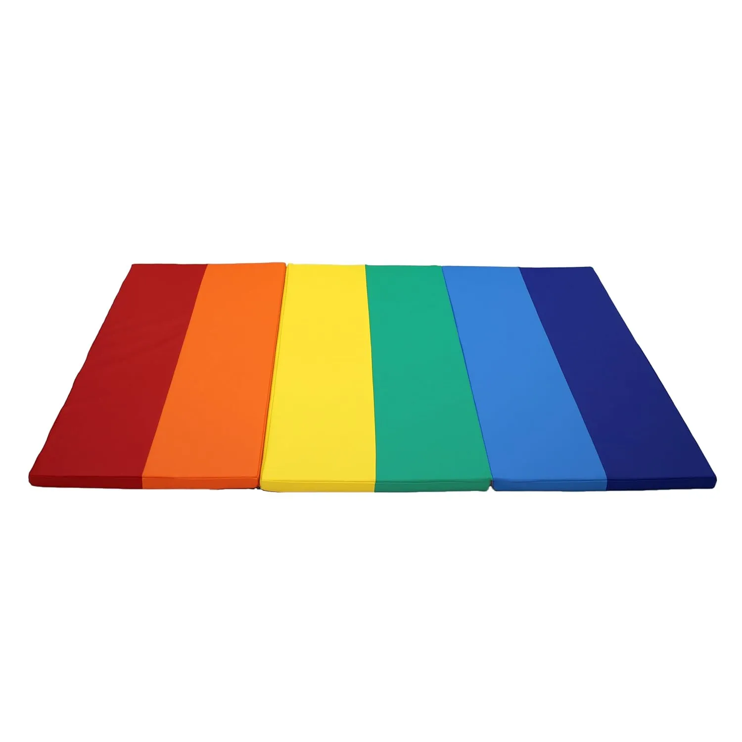FDP SoftScape Space Saver Foldable Children's Play Mat - Soft, Sturdy 1.5 inch Thick Foam, 3-Fold Floor Mat; Indoor Active Play, Tummy Time, Stretching for Kids - Multicolor, 13231-110