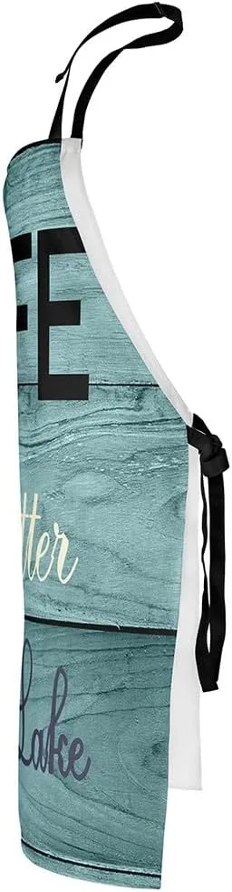 Feelyou Dirt Bike Waterproof Apron 26"x31" Teal Grey Motorbike Apron