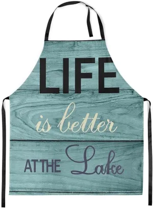 Feelyou Dirt Bike Waterproof Apron 26"x31" Teal Grey Motorbike Apron