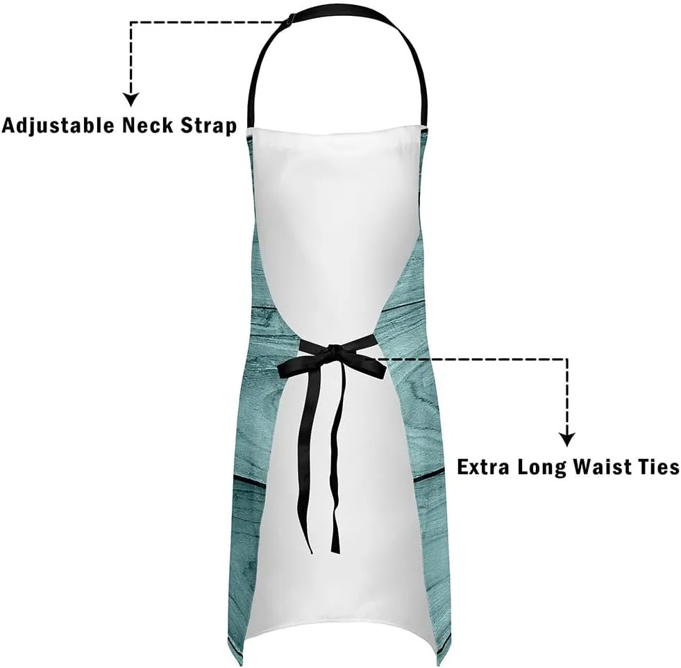Feelyou Dirt Bike Waterproof Apron 26"x31" Teal Grey Motorbike Apron