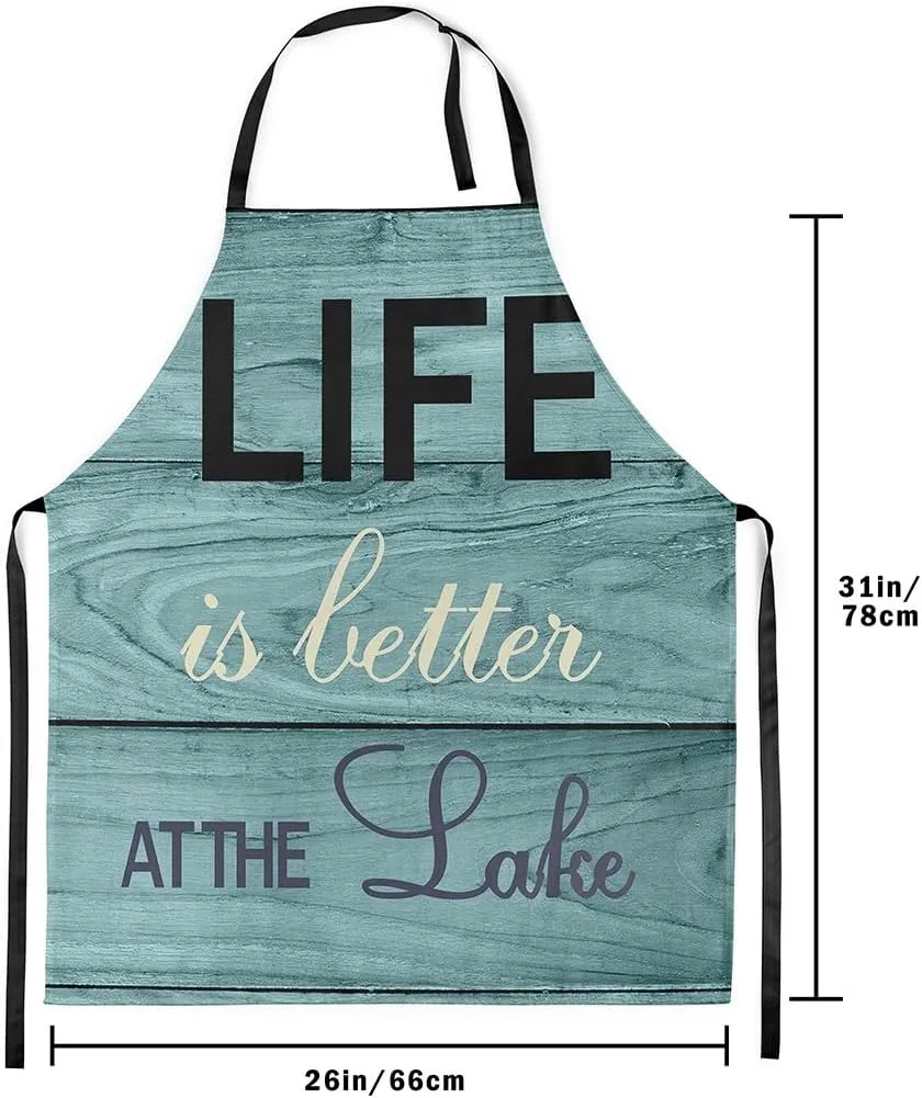 Feelyou Dirt Bike Waterproof Apron 26"x31" Teal Grey Motorbike Apron