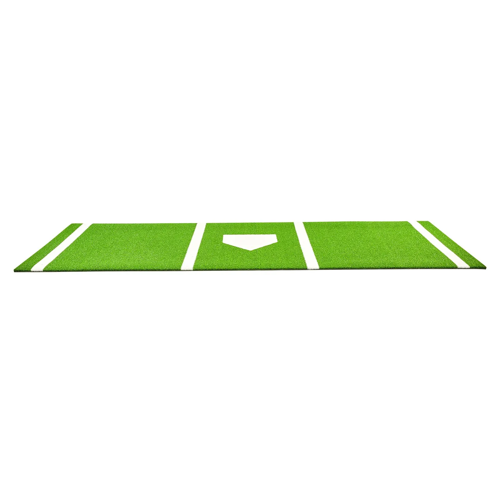 (FINAL PRICES ARE LOWER ON OUR SITE!) VEVOR Baseball Softball Hitting Batting Mat, 10' x 3.8' Indoor/Outdoor Softball Mat, Lined & Foam Backing Anti-Slip Anti-Fade Softball Training Aid, Portable Practice Mat with Tightening Rope, Green