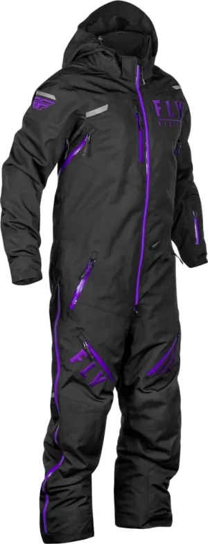 Fly Racing Cobalt Monosuit Snow Suit (Black/Purple (Shell), Medium)