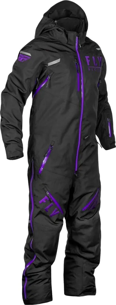Fly Racing Cobalt Monosuit Snow Suit (Black/Purple (Shell), Medium)