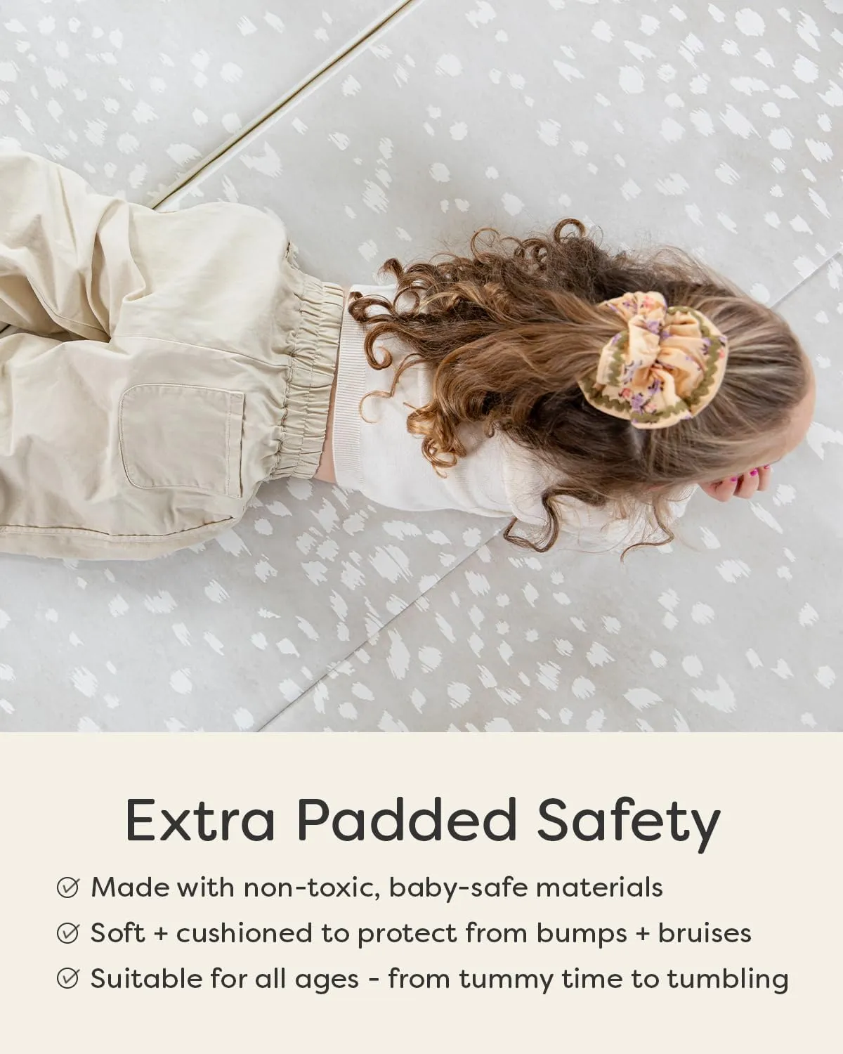 Foldable Baby Tumbling Mat – Padded Baby Play Mat for Floor | Memory Foam Play Mat for Baby | Foldable Kids Play Mat | Durable, Stylish, and Cushioned Design