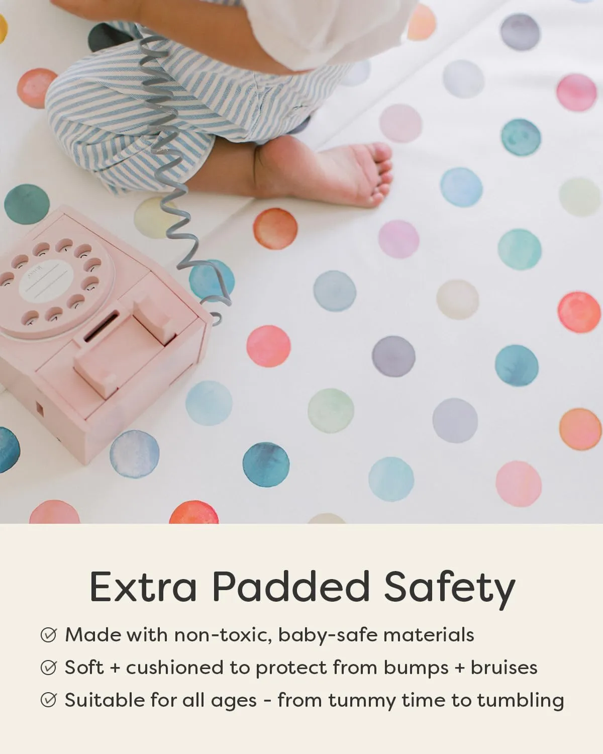Foldable Baby Tumbling Mat – Padded Baby Play Mat for Floor | Memory Foam Play Mat for Baby | Foldable Kids Play Mat | Durable, Stylish, and Cushioned Design