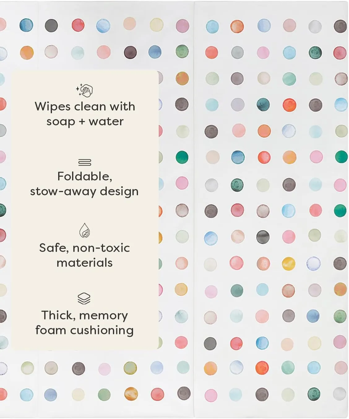 Foldable Baby Tumbling Mat – Padded Baby Play Mat for Floor | Memory Foam Play Mat for Baby | Foldable Kids Play Mat | Durable, Stylish, and Cushioned Design