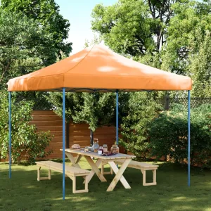Foldable Party Tent Pop-Up Orange 292x292x315 cm