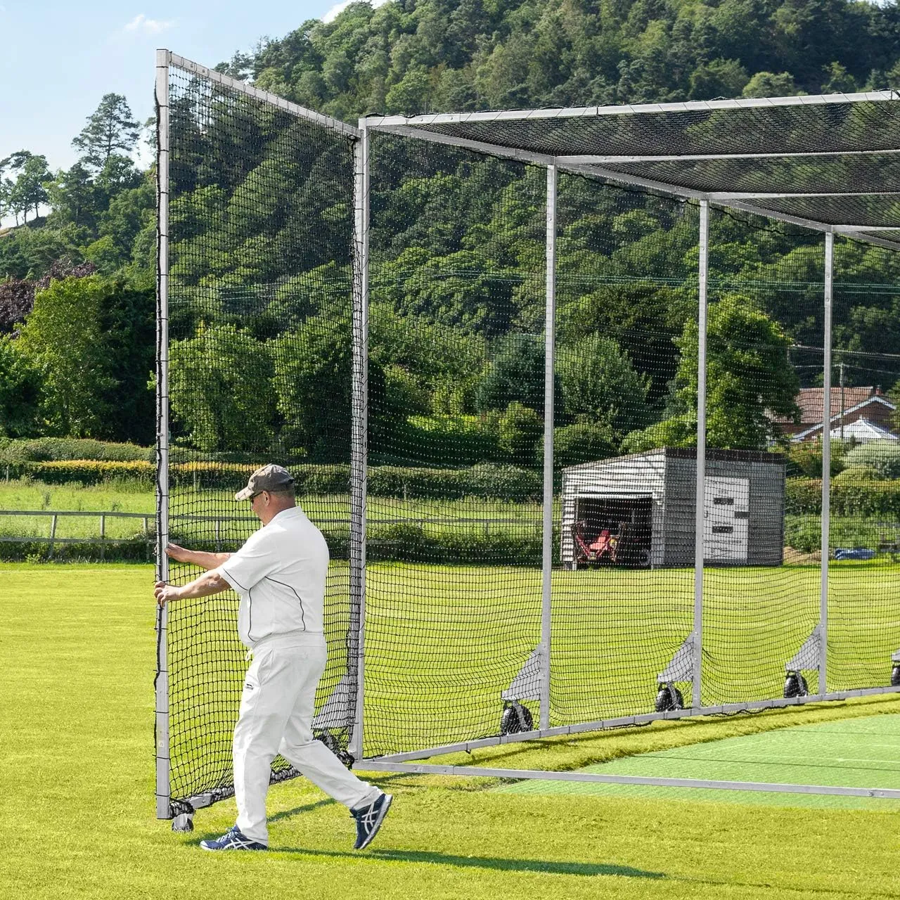 FORTRESS 360° Mobile Baseball Batting Cage [Pro Grade] | Pop-Up Batting Cage Net | Portable Baseball Net System | Heavy-Duty Sports Equipment for Training