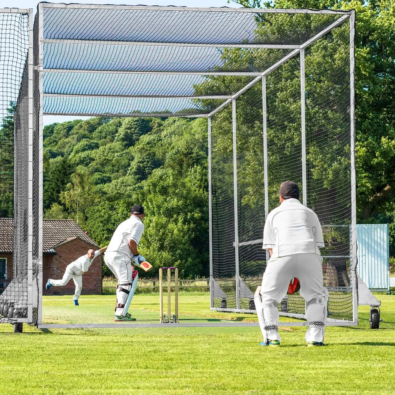 FORTRESS 360° Mobile Baseball Batting Cage [Pro Grade] | Pop-Up Batting Cage Net | Portable Baseball Net System | Heavy-Duty Sports Equipment for Training