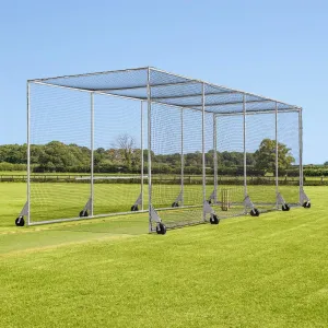 FORTRESS 360° Mobile Baseball Batting Cage [Pro Grade] | Pop-Up Batting Cage Net | Portable Baseball Net System | Heavy-Duty Sports Equipment for Training